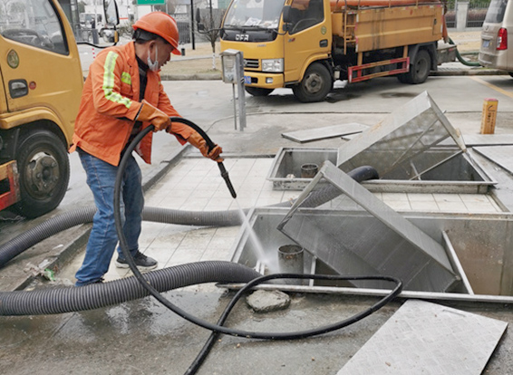 阳日镇隔油池清理
