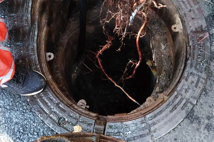 阳日镇管道预处理